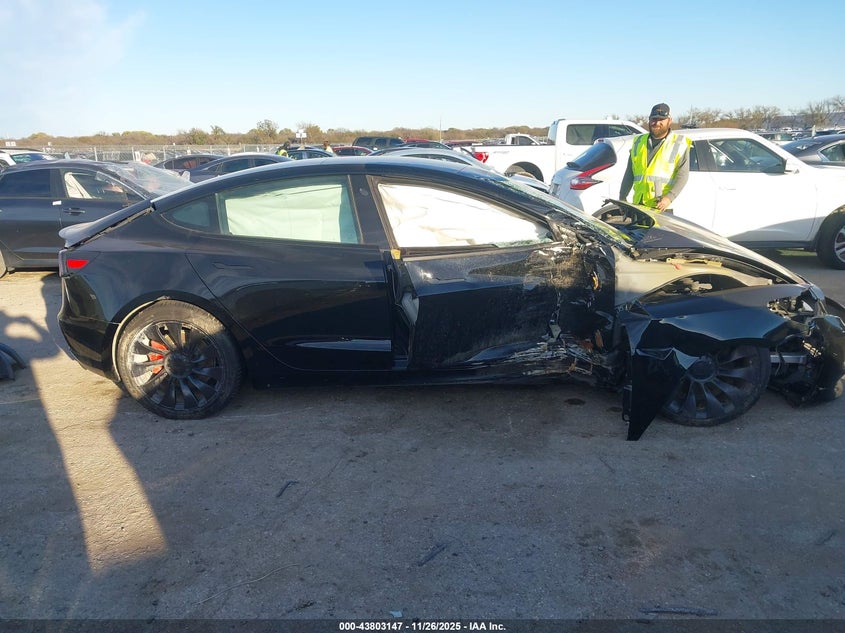 2023 Tesla Model 3 Performance Dual Motor All-Wheel Drive VIN: 5YJ3E1EC6PF584200 Lot: 43803147
