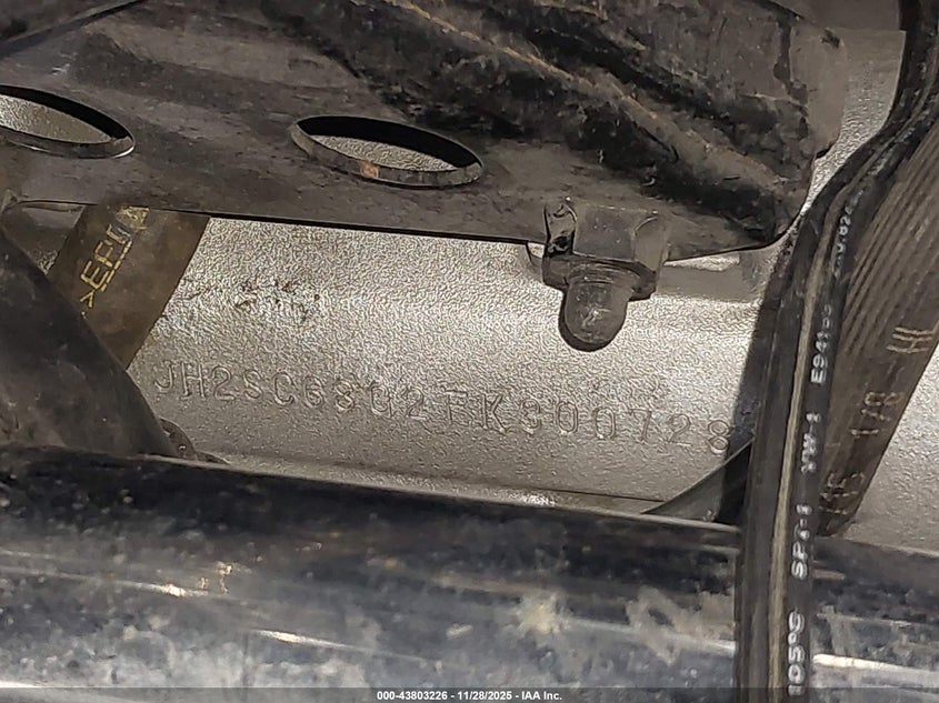 2015 Honda Gl1800 VIN: JH2SC68G2FK300728 Lot: 43803226