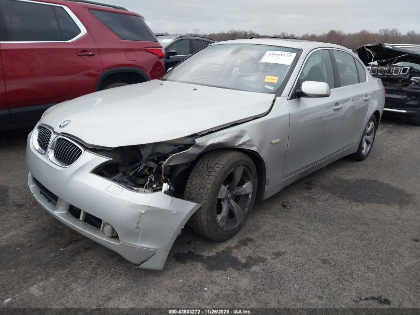 2007 BMW 530I VIN: WBANE73517CM44663 Lot: 43803272