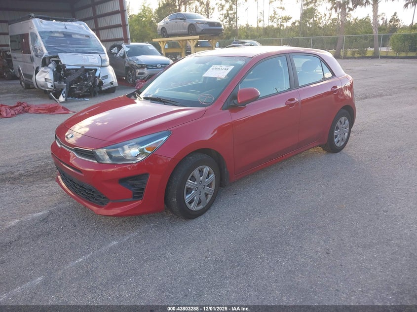 Vin: 3kpa25ad9me406997, lot: 44298746, kia rio 5-door s 20212
