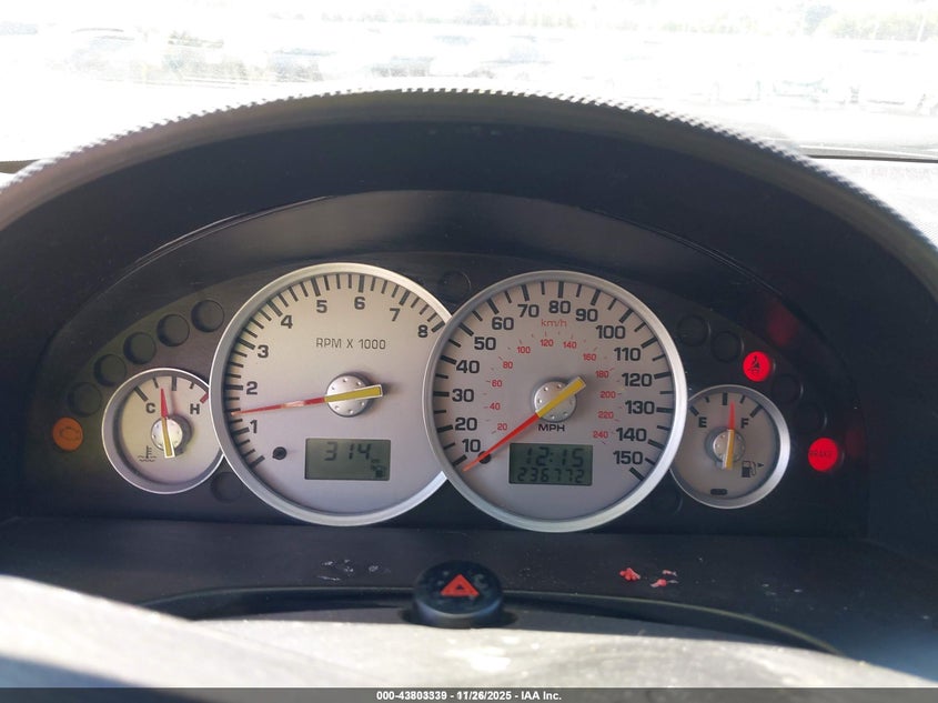 2001 Mercury Cougar I4 VIN: 1ZWFT603715604222 Lot: 43803339