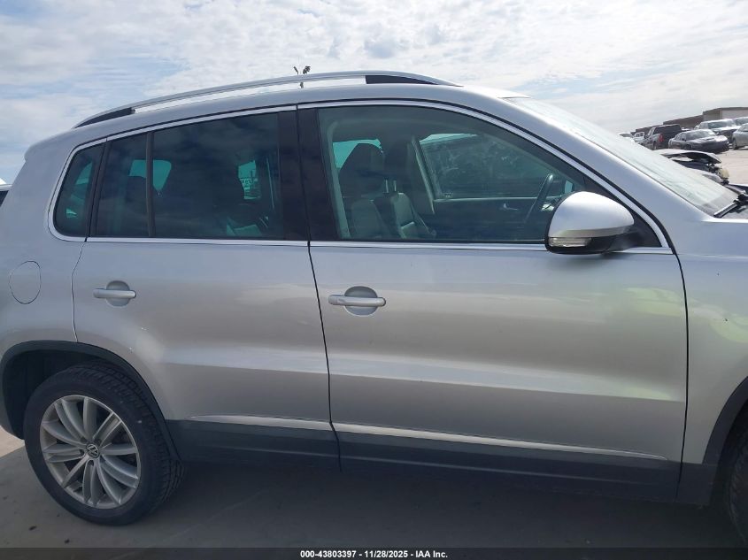 2014 Volkswagen Tiguan Sel VIN: WVGAV3AX4EW530300 Lot: 43803397