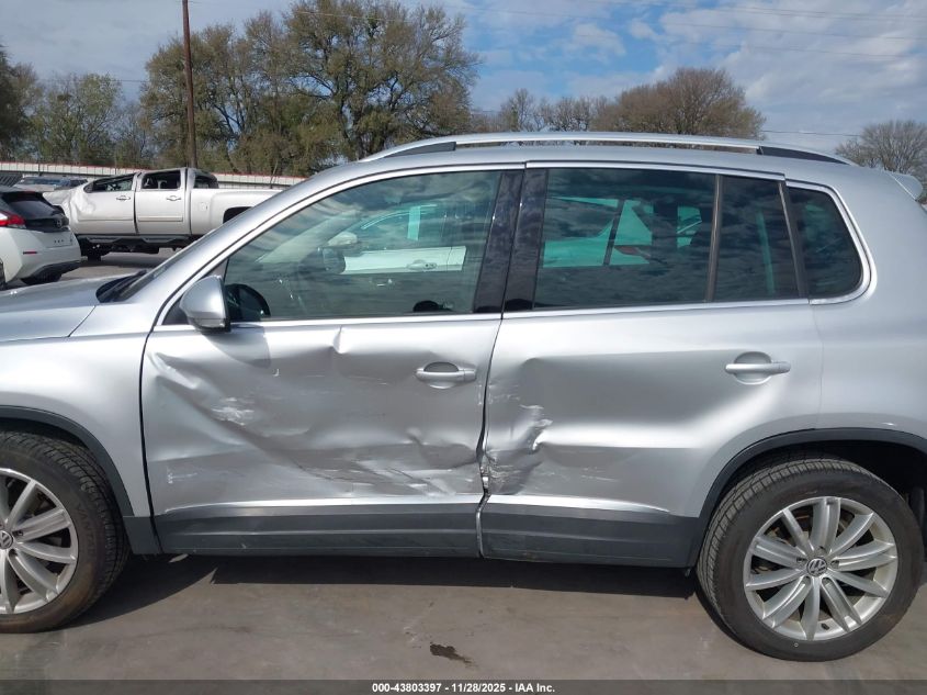 2014 Volkswagen Tiguan Sel VIN: WVGAV3AX4EW530300 Lot: 43803397