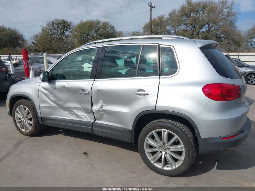 2014 Volkswagen Tiguan Sel VIN: WVGAV3AX4EW530300 Lot: 43803397