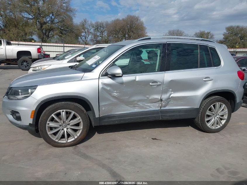 2014 Volkswagen Tiguan Sel VIN: WVGAV3AX4EW530300 Lot: 43803397