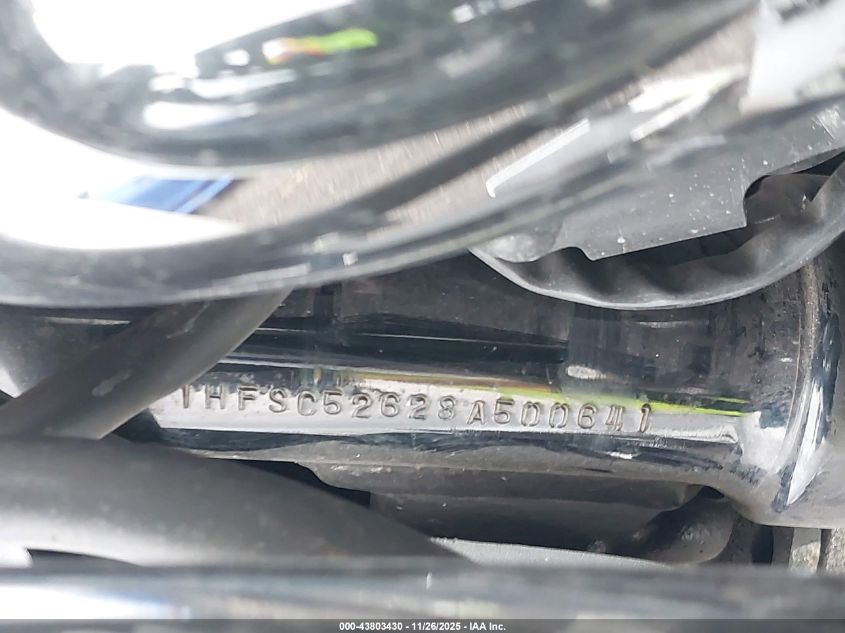 2008 Honda Vtx1300 R VIN: 1HFSC52628A500641 Lot: 43803430