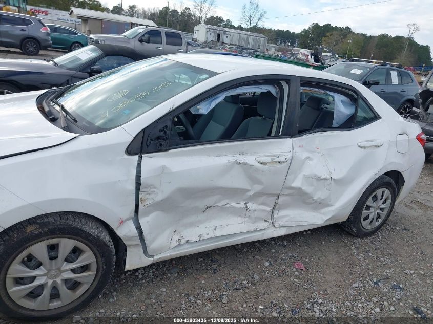 2016 Toyota Corolla L VIN: 2T1BURHE5GC703661 Lot: 43803435