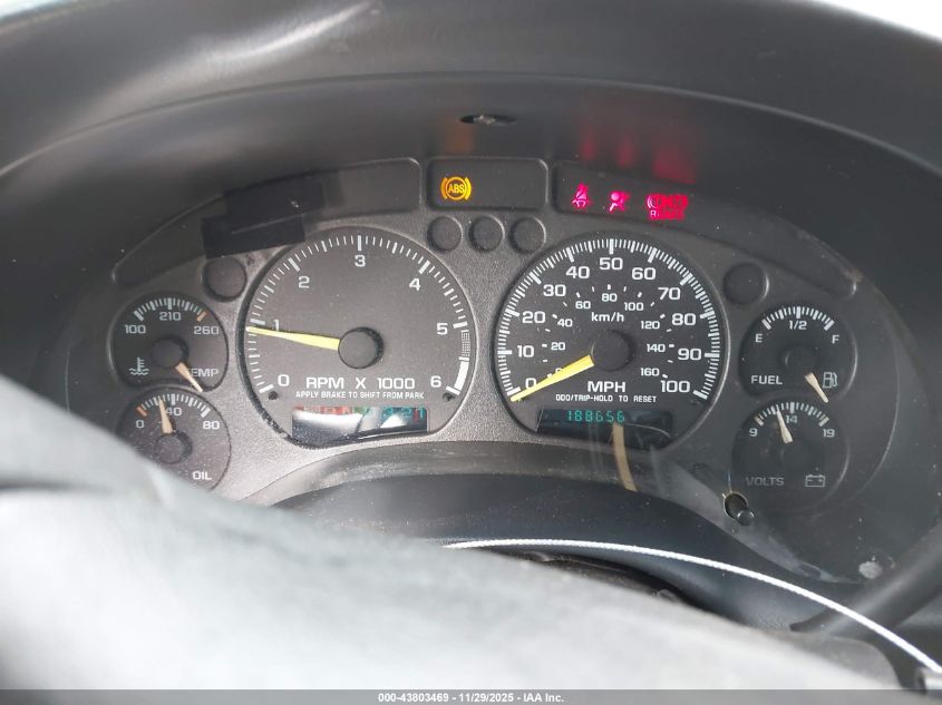 2001 Chevrolet Blazer Ls VIN: 1GNCS13W712123403 Lot: 43803469