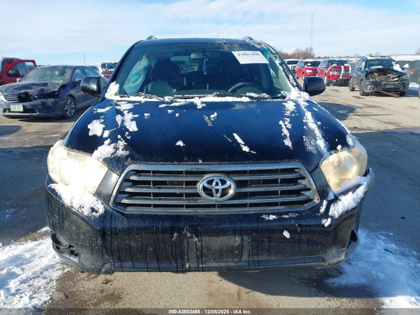 2009 Toyota Highlander Sport VIN: JTEES43A692120782 Lot: 43803498