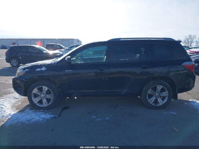 2009 Toyota Highlander Sport VIN: JTEES43A692120782 Lot: 43803498