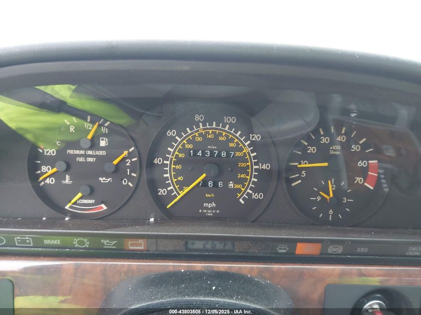 1990 Mercedes-Benz 560 Sel VIN: WDBCA39E2LA502726 Lot: 43803508