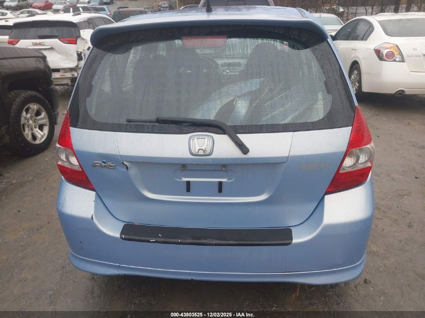 2008 Honda Fit Sport VIN: JHMGD38668S032852 Lot: 43803525