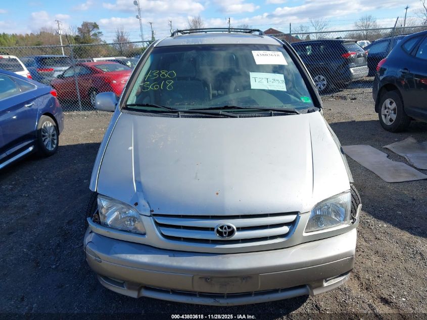 2003 Toyota Sienna Xle VIN: 4T3ZF13C63U533620 Lot: 43803618