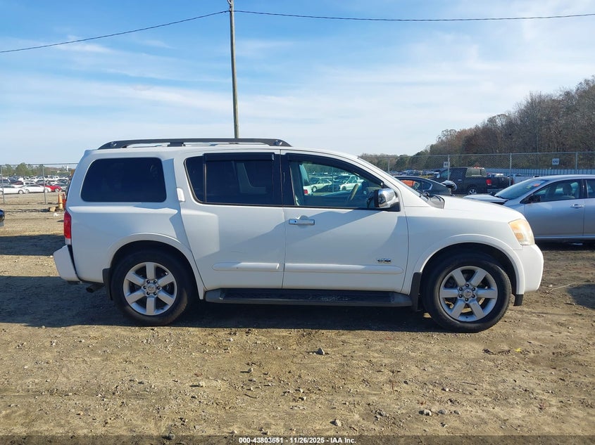 2008 Nissan Armada Se VIN: 5N1BA08D48N614797 Lot: 43803651