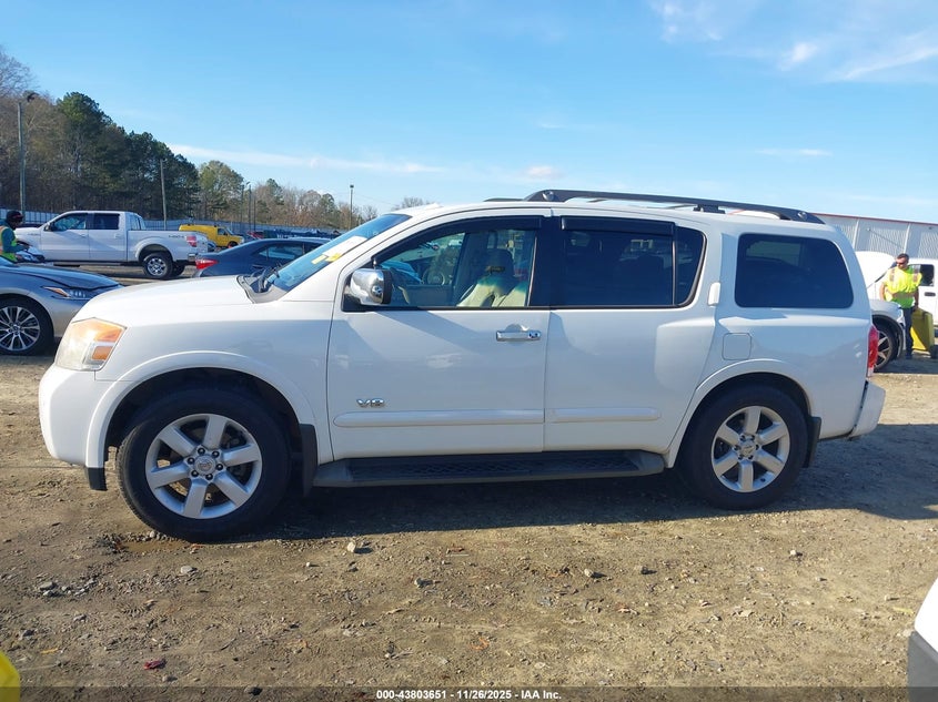 2008 Nissan Armada Se VIN: 5N1BA08D48N614797 Lot: 43803651