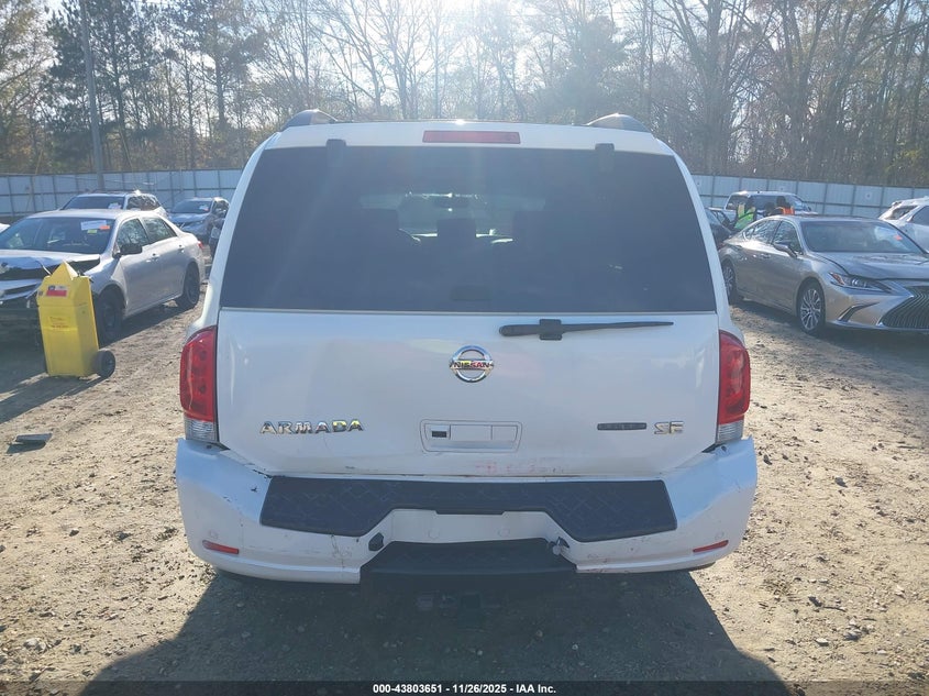 2008 Nissan Armada Se VIN: 5N1BA08D48N614797 Lot: 43803651