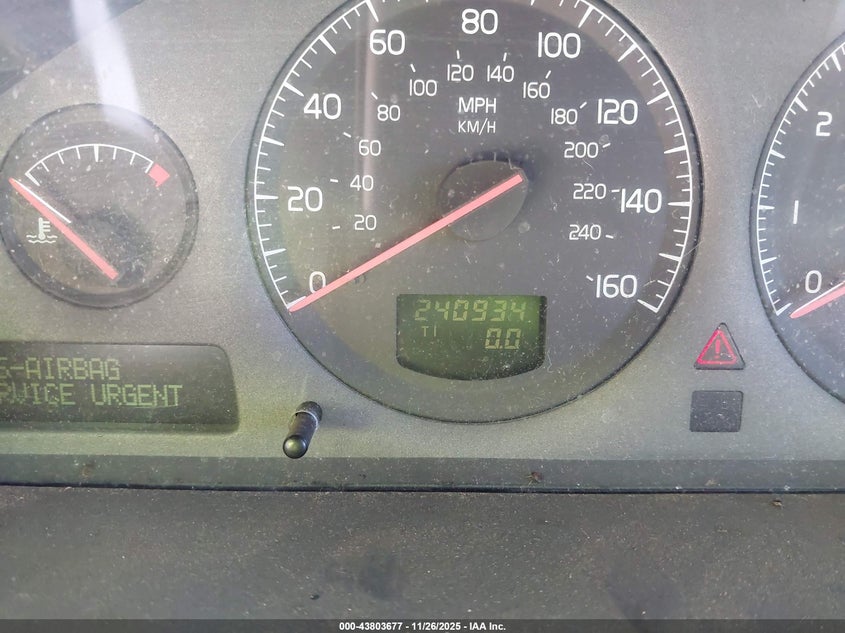 2002 Volvo V70 Xc VIN: YV1SZ58D321071543 Lot: 43803677