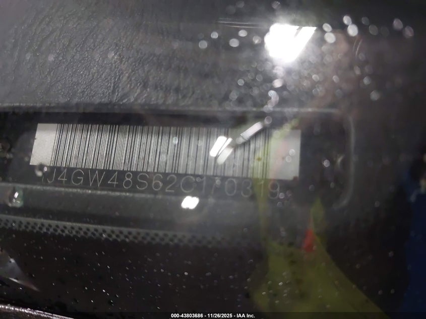 2002 Jeep Grand Cherokee Laredo VIN: 1J4GW48S62C170319 Lot: 43803686