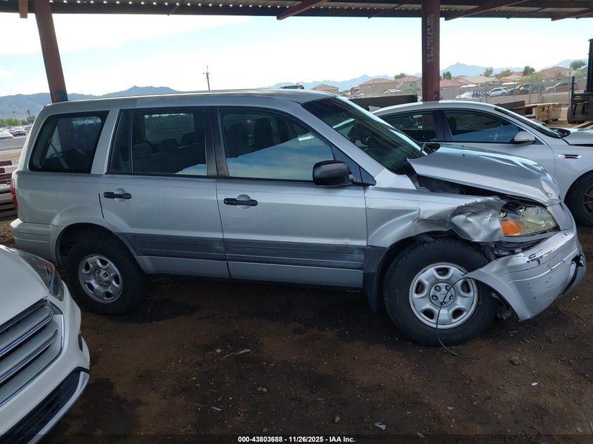 2003 Honda Pilot Lx VIN: 2HKYF18143H569137 Lot: 43803688