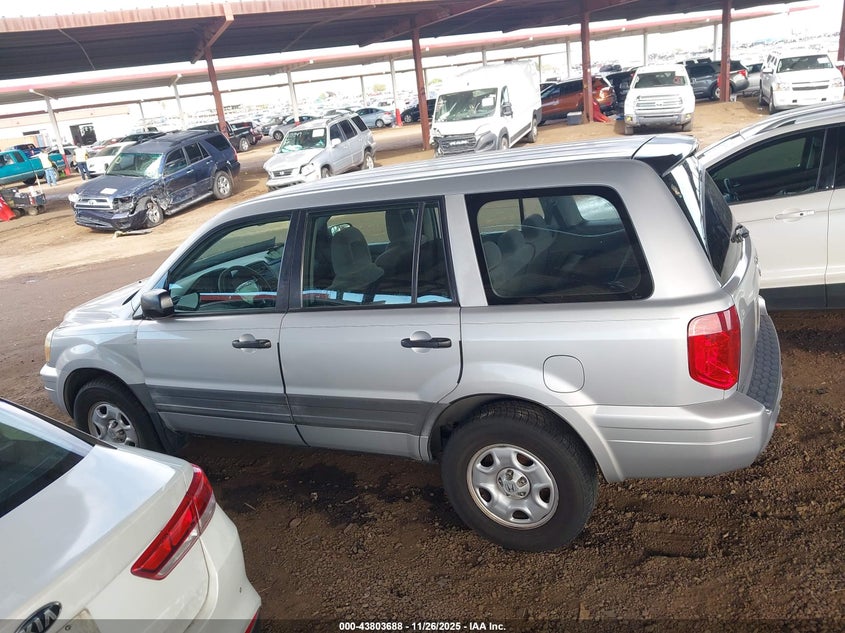 2003 Honda Pilot Lx VIN: 2HKYF18143H569137 Lot: 43803688