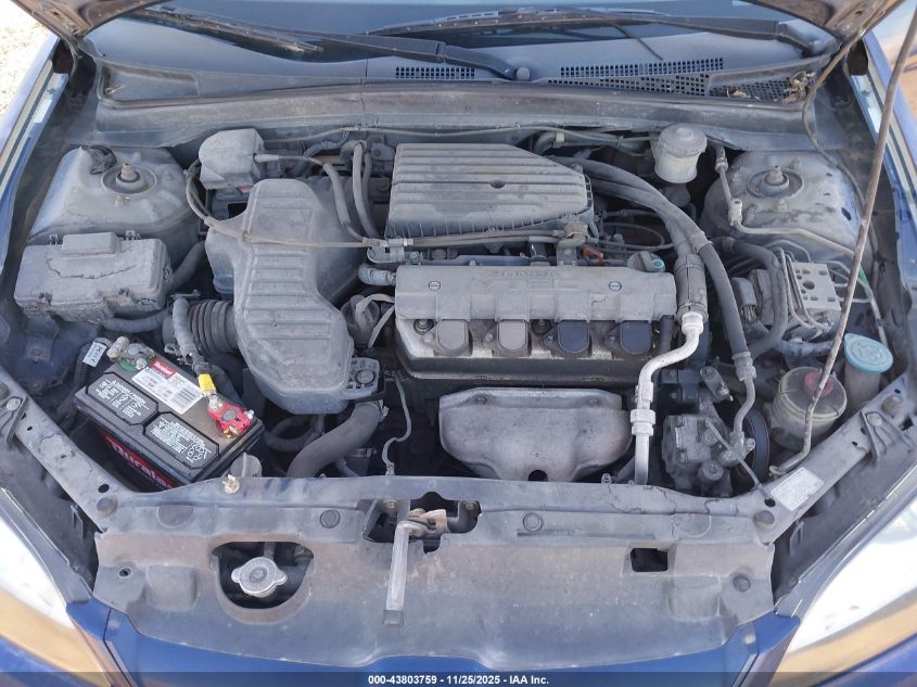 2005 Honda Civic Ex VIN: 2HGES26795H514157 Lot: 43803759