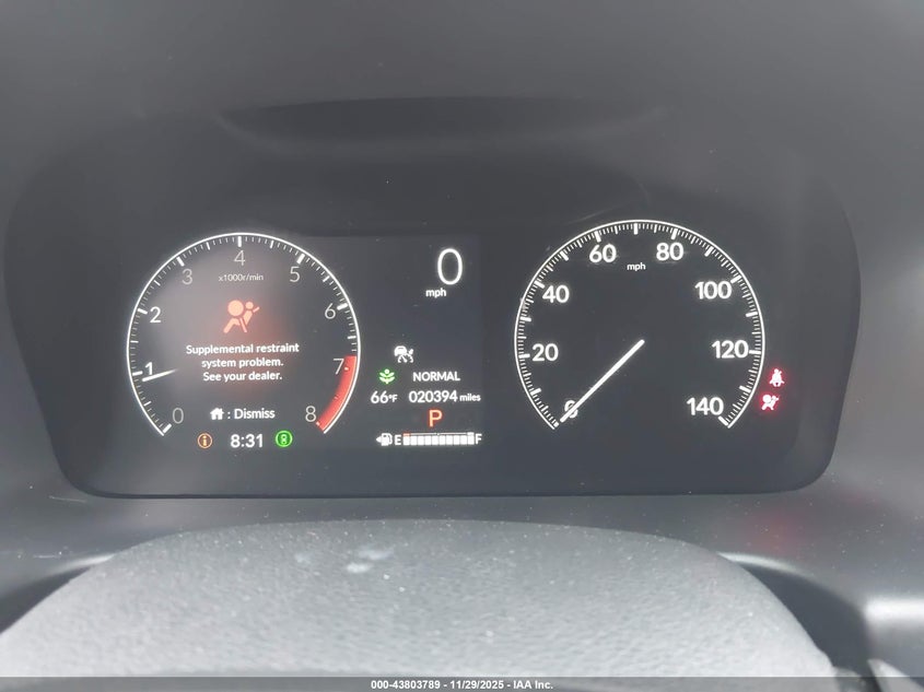 2025 Honda Odyssey Ex-L VIN: 5FNRL6H63SB071224 Lot: 43803789