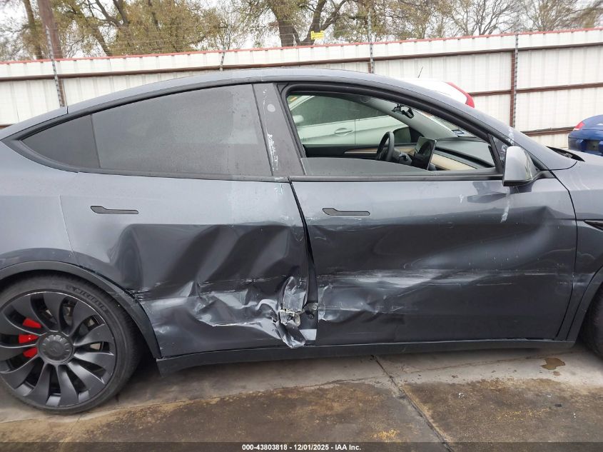 2023 Tesla Model Y Performance Dual Motor All-Wheel Drive VIN: 7SAYGDEF0PF841141 Lot: 43803818