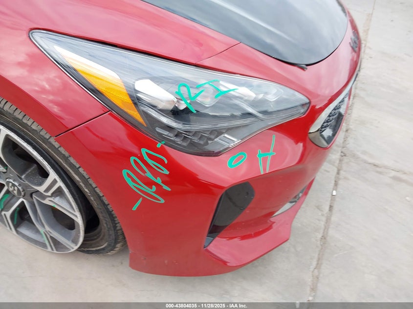 2018 Kia Stinger Gt2 VIN: KNAE55LC1J6020490 Lot: 43804035