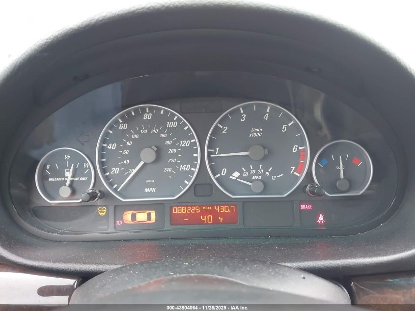 2001 BMW 330Ci VIN: WBABN53411JU23457 Lot: 43804064