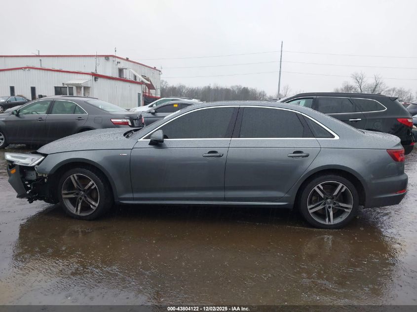 2018 Audi A4 2.0T Premium/2.0T Tech Premium VIN: WAUENAF46JN007799 Lot: 43804122
