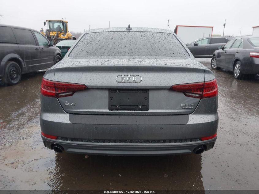 2018 Audi A4 2.0T Premium/2.0T Tech Premium VIN: WAUENAF46JN007799 Lot: 43804122