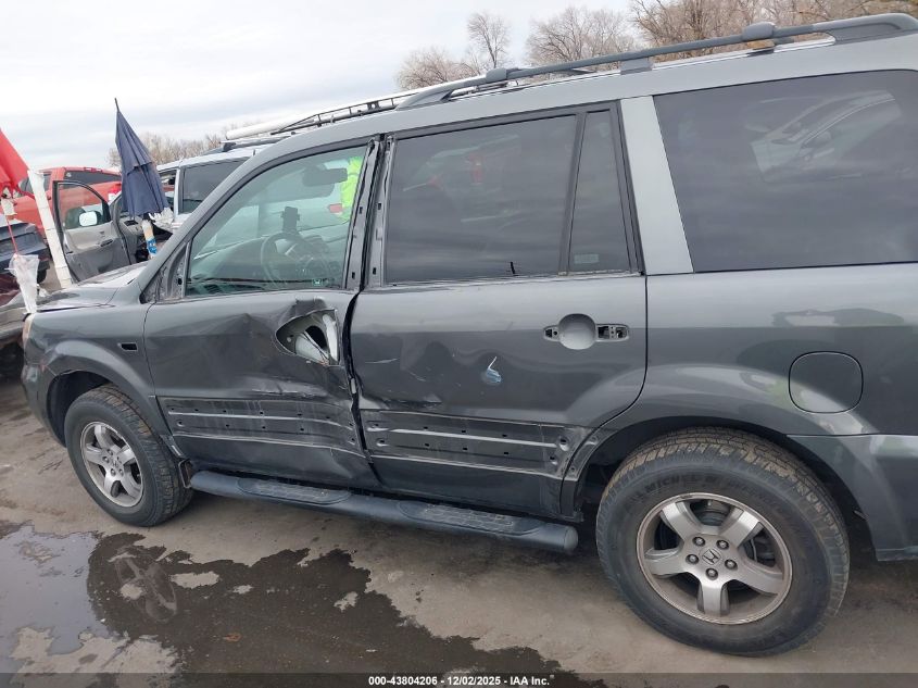 2007 Honda Pilot Ex-L VIN: 2HKYF18597H536224 Lot: 43804206