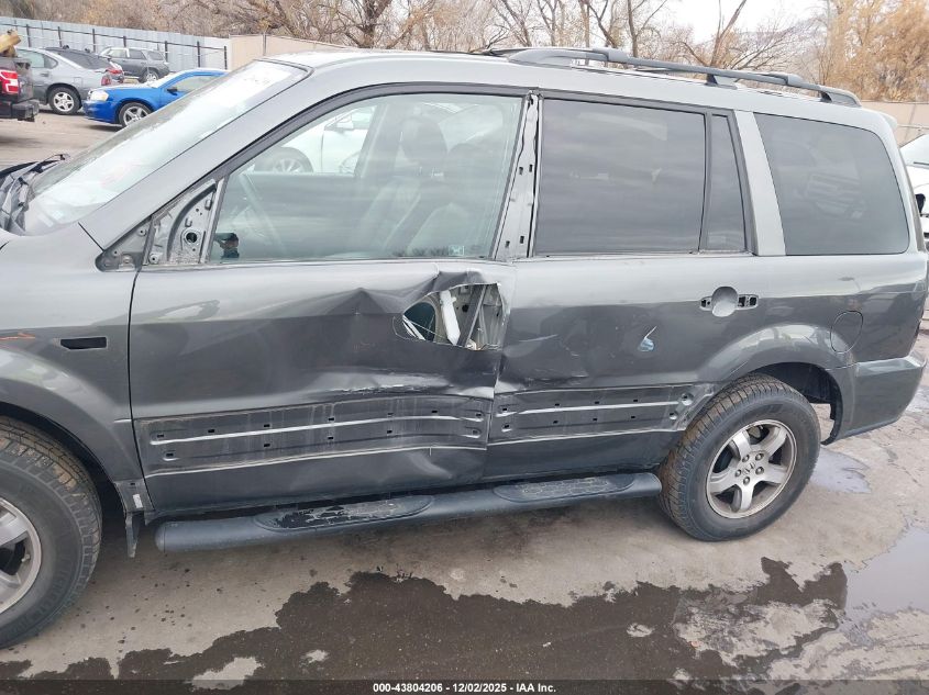 2007 Honda Pilot Ex-L VIN: 2HKYF18597H536224 Lot: 43804206