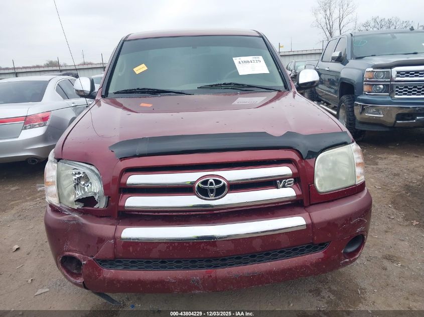 2005 Toyota Tundra Sr5 V8 VIN: 5TBDT44175S492283 Lot: 43804229