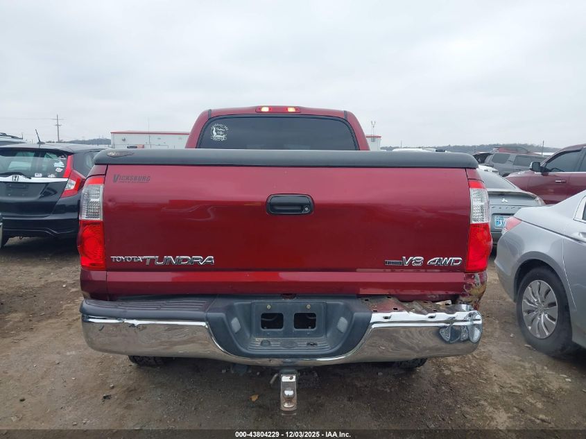 2005 Toyota Tundra Sr5 V8 VIN: 5TBDT44175S492283 Lot: 43804229