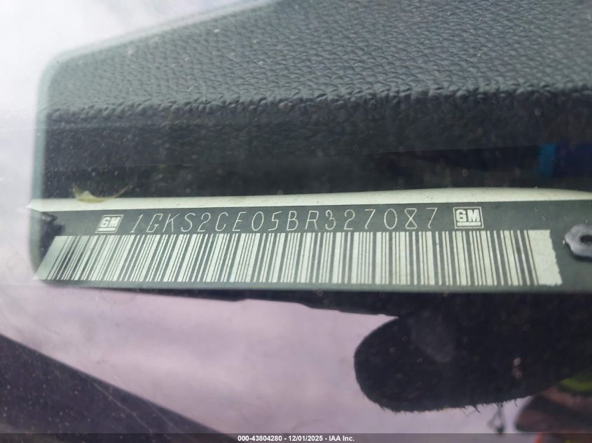 2011 GMC Yukon Slt VIN: 1GKS2CE05BR327087 Lot: 43804280