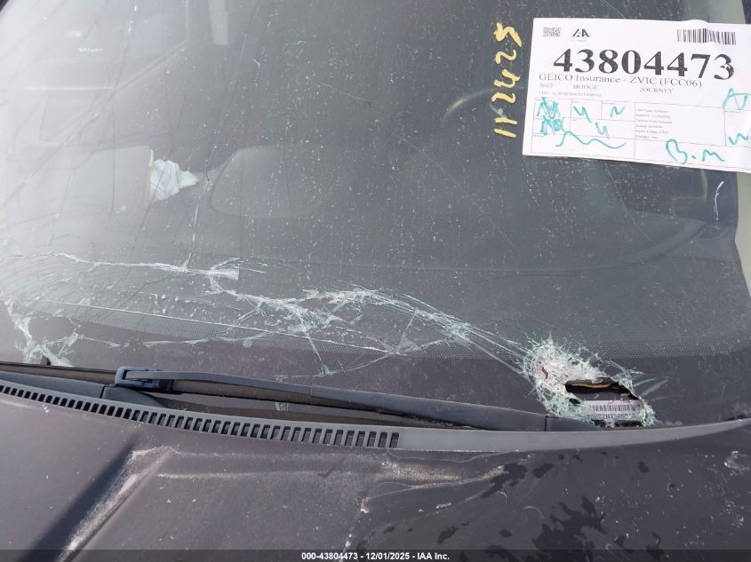 2017 Dodge Journey Sxt VIN: 3C4PDCBB2HT506916 Lot: 43804473