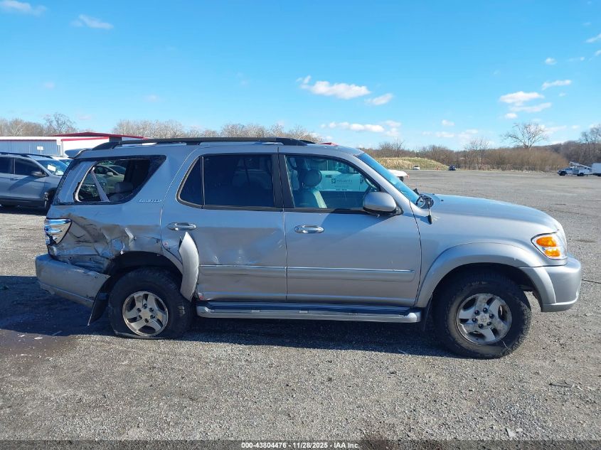 2001 Toyota Sequoia Limited V8 VIN: 5TDBT48A11S003945 Lot: 43804476