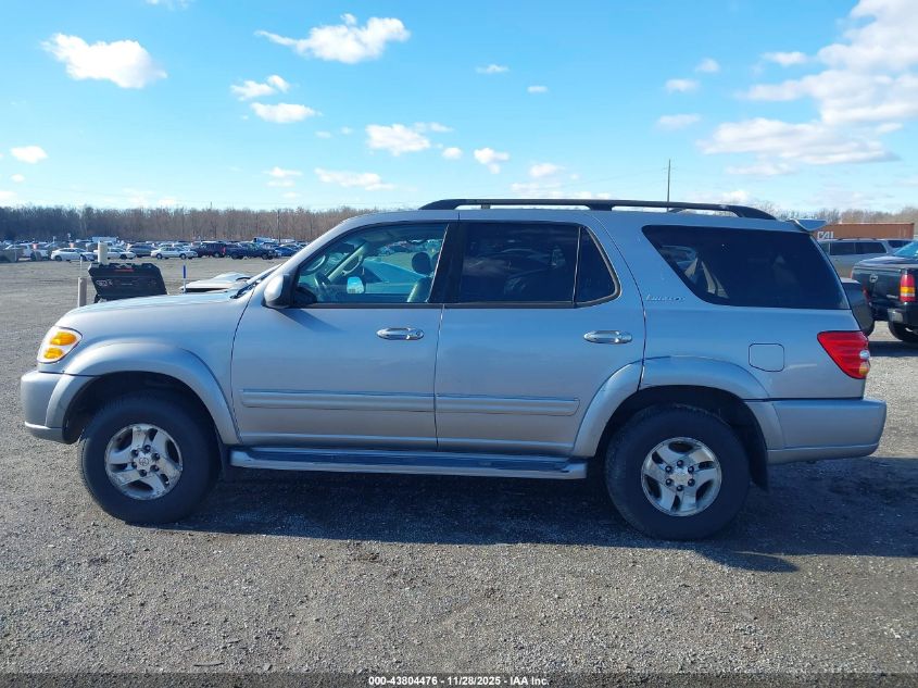 2001 Toyota Sequoia Limited V8 VIN: 5TDBT48A11S003945 Lot: 43804476