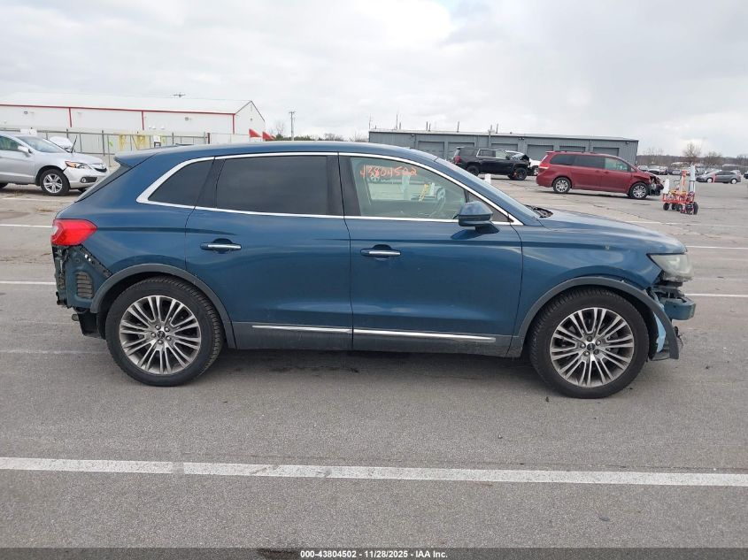 2016 Lincoln Mkx Reserve VIN: 2LMTJ6LRXGBL37369 Lot: 43804502