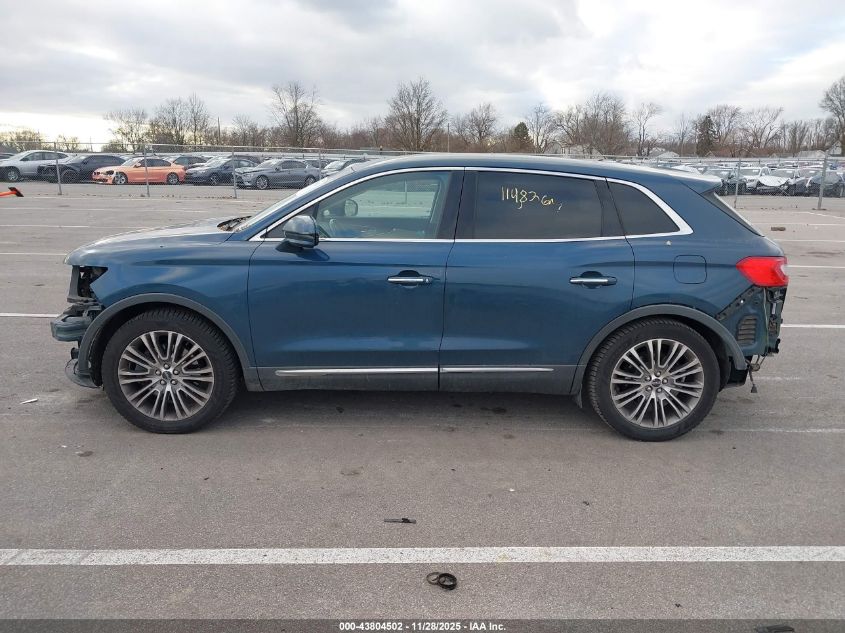 2016 Lincoln Mkx Reserve VIN: 2LMTJ6LRXGBL37369 Lot: 43804502