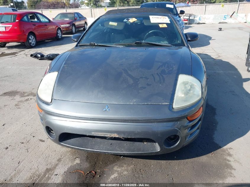 2003 Mitsubishi Eclipse Spyder Gs VIN: 4A3AE45G13E078441 Lot: 43804510