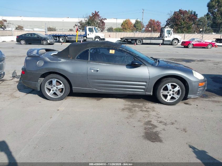 2003 Mitsubishi Eclipse Spyder Gs VIN: 4A3AE45G13E078441 Lot: 43804510