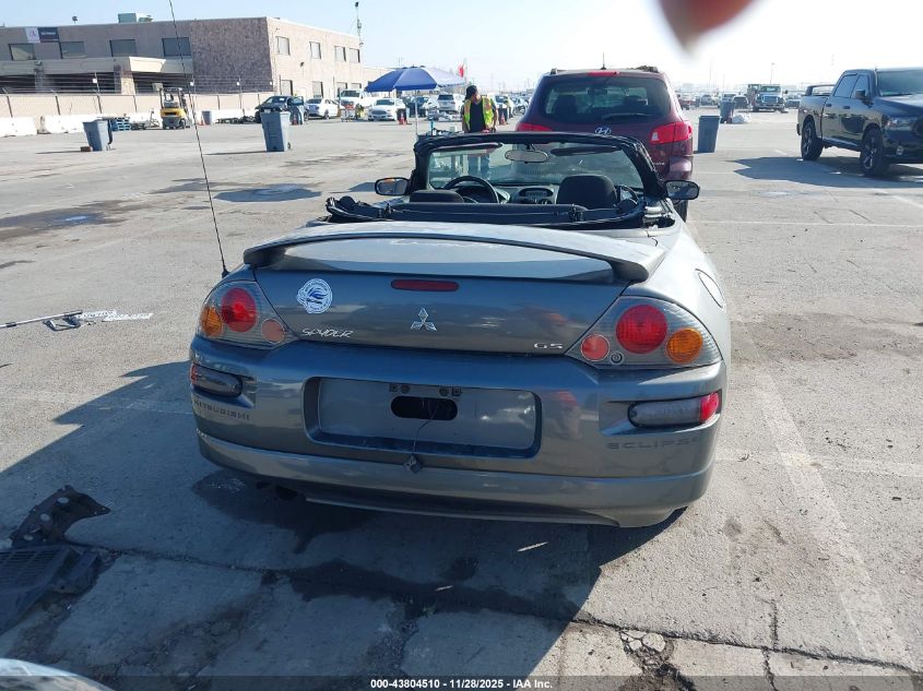 2003 Mitsubishi Eclipse Spyder Gs VIN: 4A3AE45G13E078441 Lot: 43804510