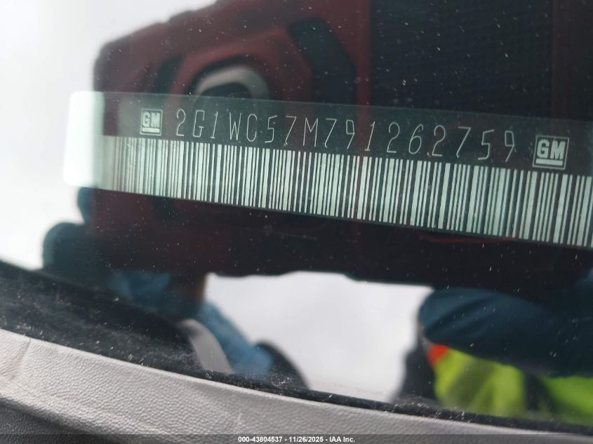 2009 Chevrolet Impala Lt VIN: 2G1WC57M791262759 Lot: 43804537
