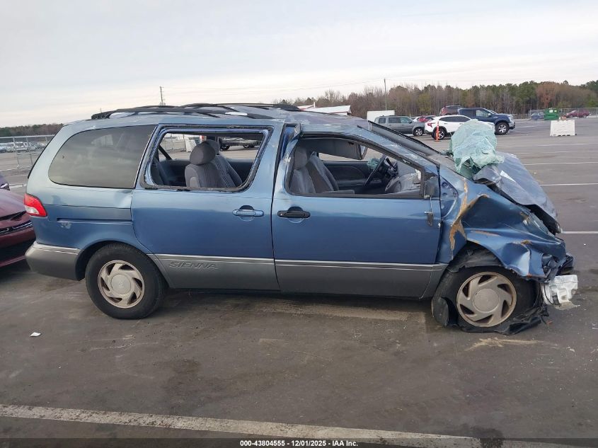 2002 Toyota Sienna Xle VIN: 4T3ZF13CX2U486414 Lot: 43804555