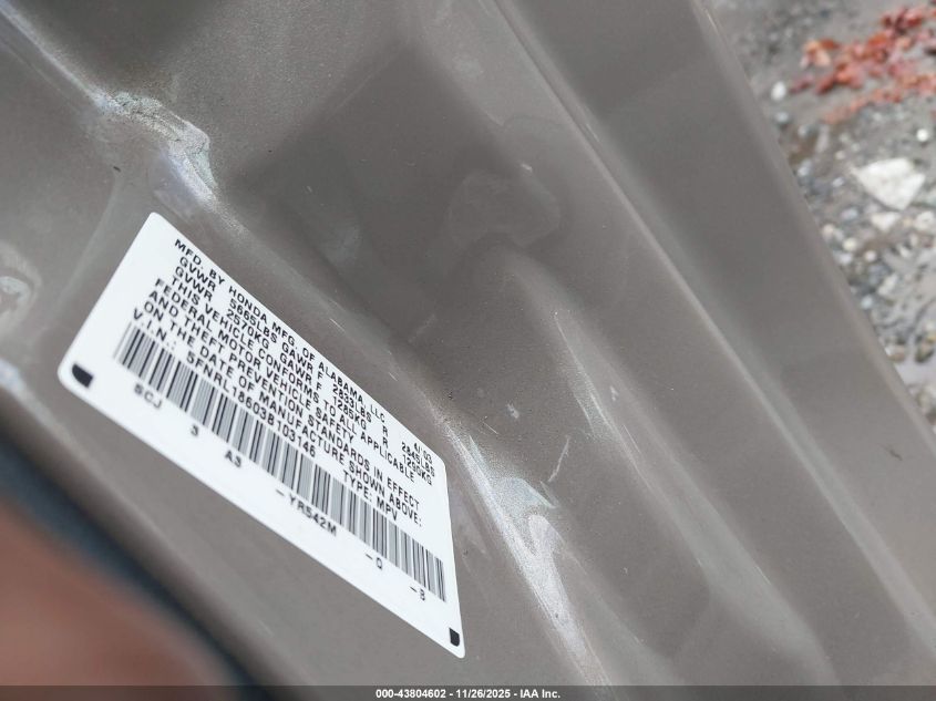 2003 Honda Odyssey Ex VIN: 5FNRL18603B103146 Lot: 43804602