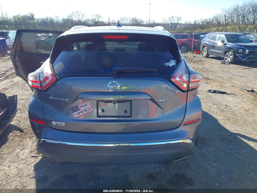 2018 Nissan Murano Sl VIN: 5N1AZ2MG3JN139097 Lot: 43804632