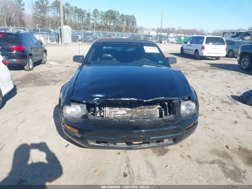 2006 Ford Mustang V6 VIN: 1ZVFT84N165110215 Lot: 43804828
