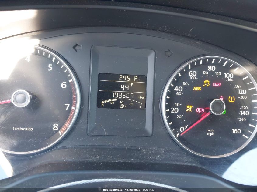 2012 Volkswagen Jetta 2.5L Se VIN: 3VWDX7AJ1CM327065 Lot: 43804946